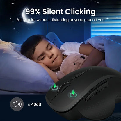 Dual-Mode 2.4G Wireless Mouse Bluetooth 5.2 Mouse Rechargeable Mouse Game Mouse 1600DPI For Laptop Tablet Computer Windows MacOS