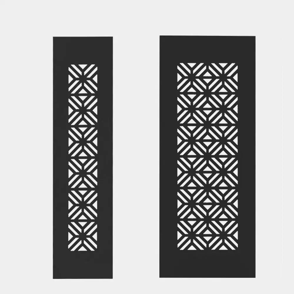 Aluminum Alloy Vents Cover Rectangle Louver Air Vent Decor 50/80mm Wide Breathable Mesh Hole Ornaments