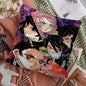 Demon Slayer Cushion Cover Inches Farmhouse Decor Home Throw Pillow Covers For Couch Decorations