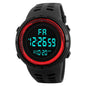 Men Sport Watch Multifunction Military Sports Watch Waterproof Luminous LED Digital Kids Watch Big Dial Student Electronic Watch