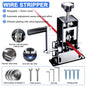 1-70mm² Wire Stripper Manual Wire Stripping Tool Cable Stripper Peeling Machine Compatible with Hand Crank Electric Drill Peeler