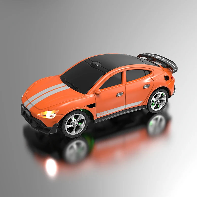 New 1:64 Rc Car Mini 2.4Ghz City Road Handle High Speed Alloy All Terrain Remote Control Car Dual Control Children's Toys Gifts