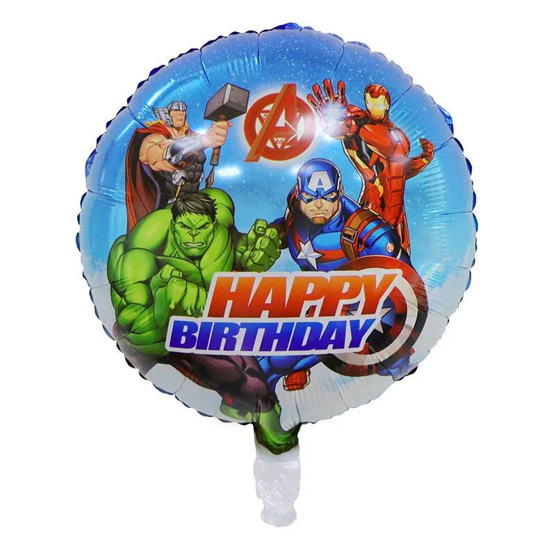 Avengers Marvel Party Decorations SuperHero Theme Tableware Kit Balloon Deco Happy Birthday Banner Supplies for Boys Favors Gift