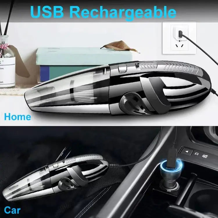 Handheld Vacuum Cordless Powerful Cyclone Suction Portable Rechargeable Vacuum Cleaner Quick Charge for Car Home Pet Hair