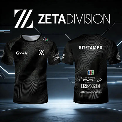 2026 ZETA DIVISION Esports Team Jersey SITETAMPO Unisex Quick-drying And Breathable T-shirt Player Training Uniform Fan Gift Top