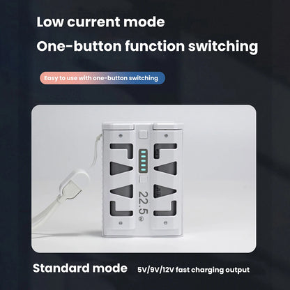 2x 21700 Power Bank Box DIY Kit 22.5W Fast Charging Dual Mode Battery Case One-Click Battery Swap Phone Charging Not Batteries