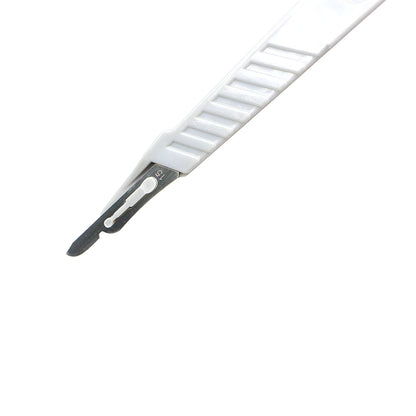 Aseptic Disposable 10# Round Head 10 Scalpels, 11 Point Scalpels For Surgical Skin, Laboratory Anatomy, Carving And Craft Hobby