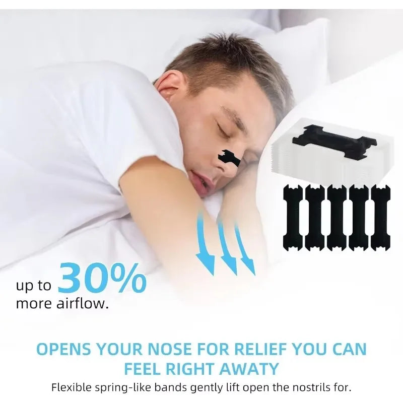 Nasal Strips Extra Strength Anti Snoring Nose Patch For Better Sleep Easier Breath Reduces Snoring Relieves Nasal Congestion