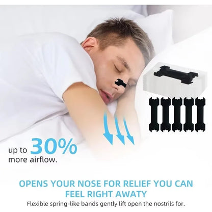Nasal Strips Extra Strength Anti Snoring Nose Patch For Better Sleep Easier Breath Reduces Snoring Relieves Nasal Congestion