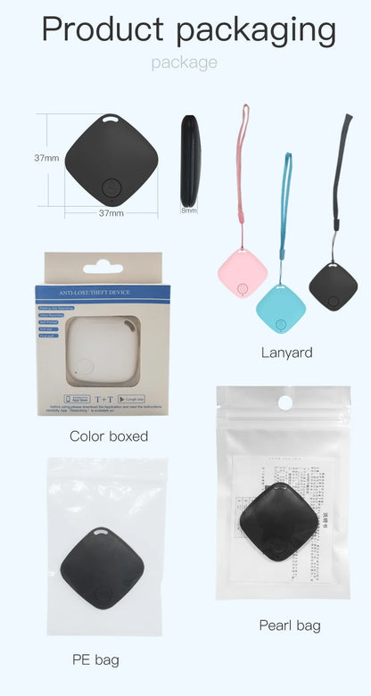Mini Bluetooth 50 Round Tracker Anti Lost Smart Locator Device For Pet Kids Bag Wallet Tracking Finder Accessory