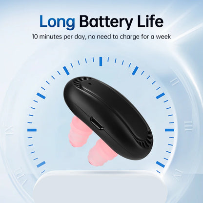 Recharge Cordless Smart Infrared Nasal Therapy Device Rhinitis Relief Low Frequency Pulse Nose Support Massage for Runny Nose