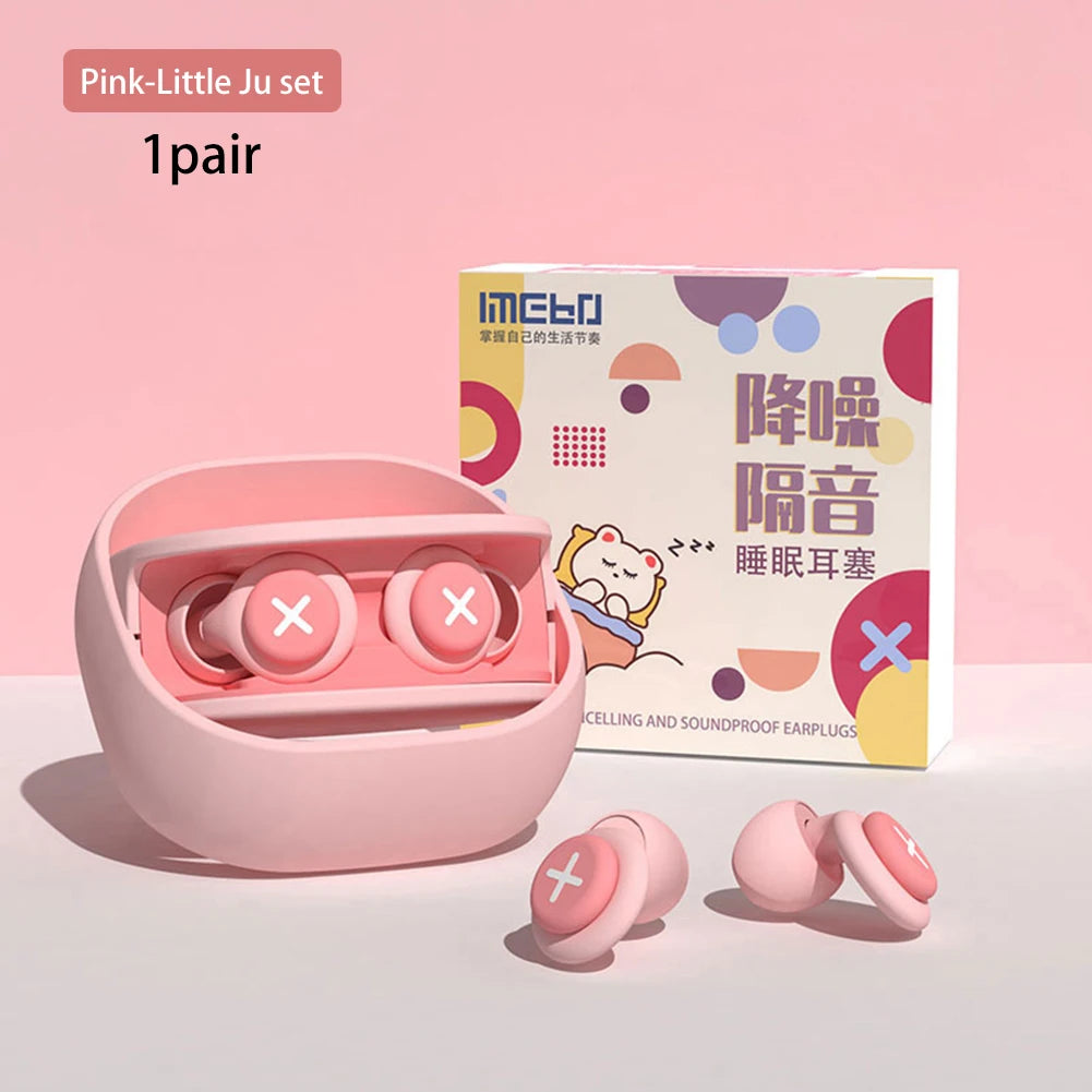 Soft Silicone Ear Plugs Professional Soundproof Noise Reduction Earplugs Sound Insulation Ear Protector Sleeping Earplugs
