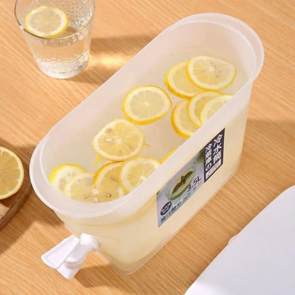 New Plastic Cold Water Jug 3.5L With Tap Drink Water Kettle Cold Water Container Fruit Teapot Refrigerator
