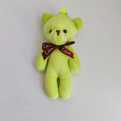 18-90Pcs Mini Teddy Bear Toy Plush Stuffed Bear Doll for Keychain Craft DIY Accessory Birthday Gifts Party Favors Supplies 4.7in