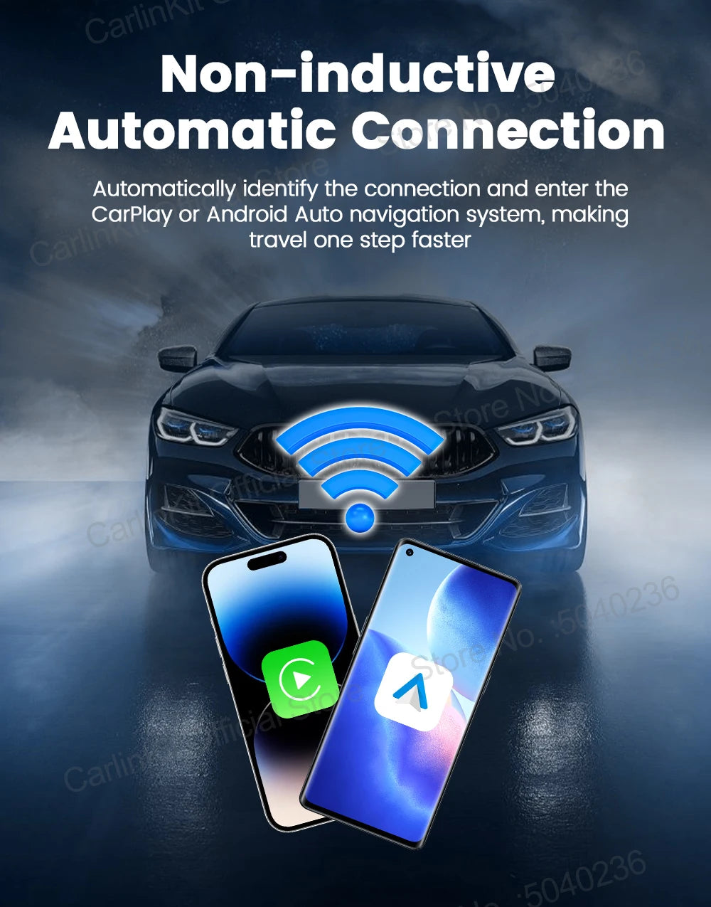 Mini 5 Pro CarlinKit 5.0 Wireless CarPlay Dongle Wireless Android Auto Adapter AI Smart Box Car Intelligent Systems For OEM Car
