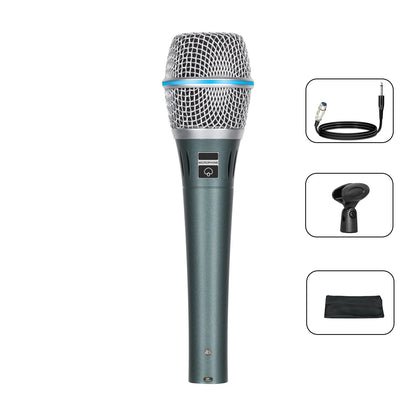 BT87 Wired Dynamic Microphone, Special Pickup Microphone For Musical Instruments, Vocal Recording Microphone