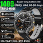 2026 Nowy Wojskowy CZOŁG Smartwatch Połączenia Bluetooth Wodoodporność 10ATM Bateria 1400mAh Monitorowanie Tętna Zegarek Sportowy Outdoor Męski