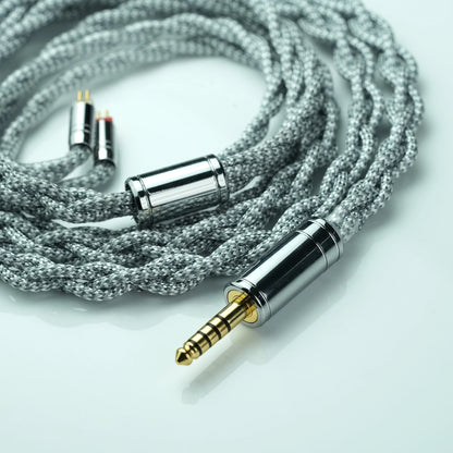 Trusted Audio 6N OCC Upgrade Cable, 0.32Ω Low Resistance Nylon Braided, for Enhanced Mid-Bass, Recessed 2pin/0.78 2pin/MMCX