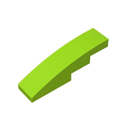 100pcs MOC Brick Part 61678 11153 Slope Curved 4 x 1 Compatible Building Block Particle DIY Assmble Kid Brain Toy Birthday Gift