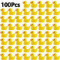 100/200 Pcs Luminous Mini Duck Tiny Resin Duck Little Duck Figurines Bulk for Dollhouse Ornament Micro Garden DIY Crafts Decor