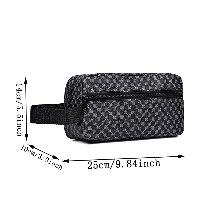 Neutral color tote bag for men and women, suitable for makeup bags and toiletry bags, can be carried by hand or carried as a bag
