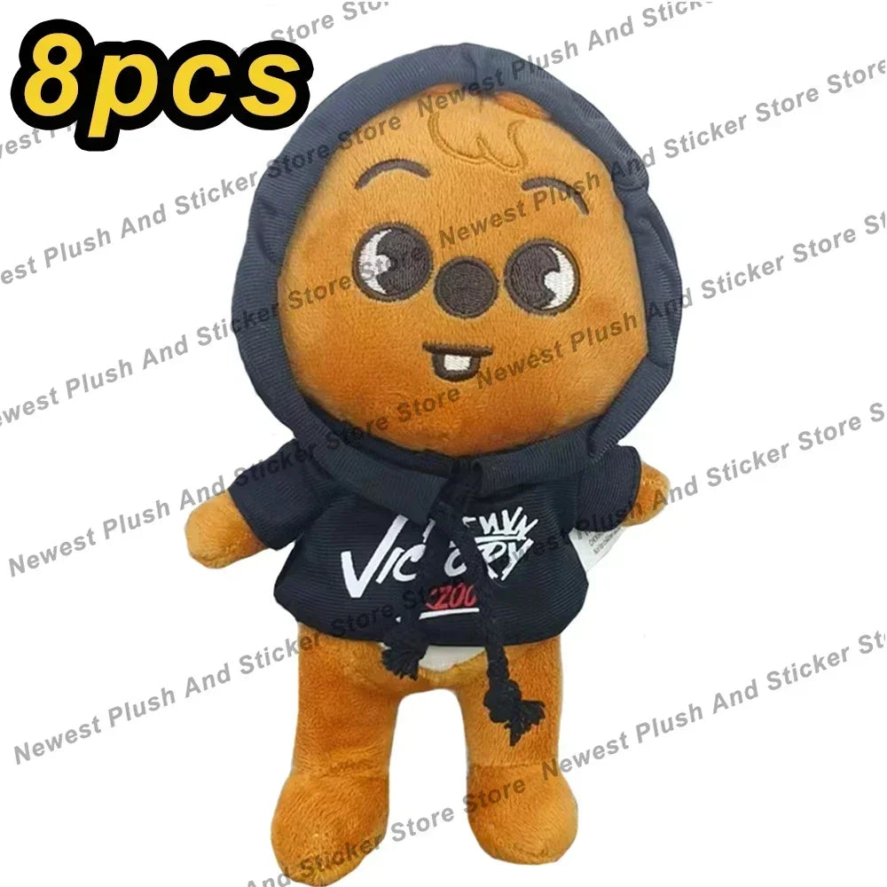 20cm 8pcs/Set Plush Toy Kawaii Skzoo Stray kids Plush Cartoon Stuffed Animal Doll Kawaii Companion Toys Room Decor Gift