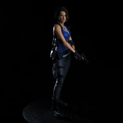 Action Figure 32cm Leon Kennedy Jill Valentine Zombie Hunter Anime Desk Decoration Gk Statue Toys Gift