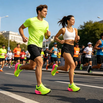 Marathon Running Shoes Speciality Men Sports Cushion Carbon Board Breathable Lightweight Comfortable Women's Athletic Sneakers