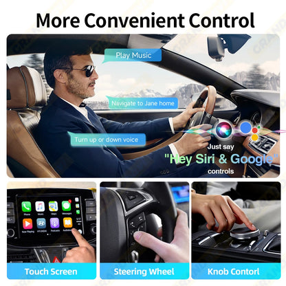 2IN1 Mini NEW Wireless CarPlay Android Auto Adapter Wired to Wireless Car Ai Box For Audi Toyota VW Peugeot MG Ford USB Dongle