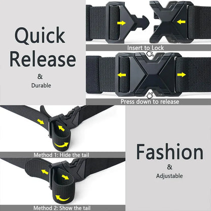 Men's Tactical Belt Nylon Braided Outdoor Training Military Belt Canva Casual Mountainee Trouser Pants Jeans Buckle Waist Belt