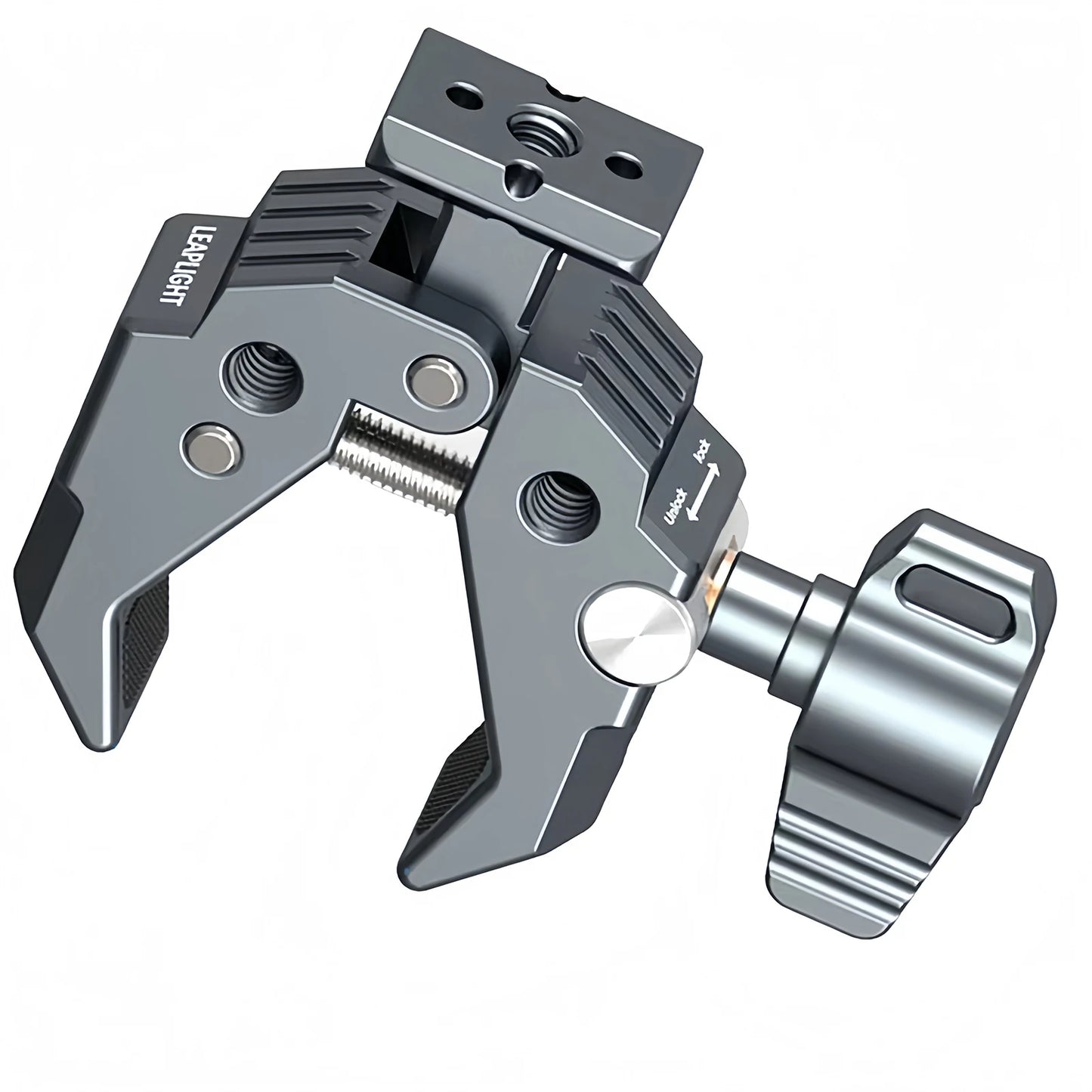 Camera Clamp Holder with NATO Mount, Heavy Duty Multifunctional Crab Claw Clip for DSLR Camera/Monitor/LED Light/Microphone