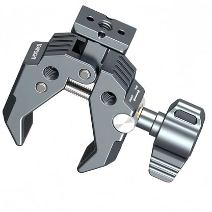 Camera Clamp Holder with NATO Mount, Heavy Duty Multifunctional Crab Claw Clip for DSLR Camera/Monitor/LED Light/Microphone