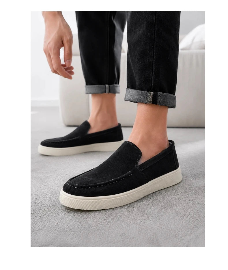 Summer Men's Casual Shoes Comfortable Platform Designer Loafers For Men Moccasins Breathable Slip-on Shoes Man Flat Office Shoes