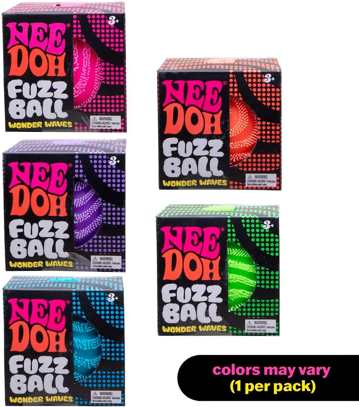 Stress Relief Squeeze Blind Box Nee Doh Fuzz Ball Sensory Squeeze Toy Textured Stress Relief Fidget Ball for Gift
