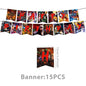 Anime Demon Birthday Theme Gifts Bags Keychain tattoo sticker Demon Slayer Candy Bags Packaging Giveaway Party Favors Gifts Supp