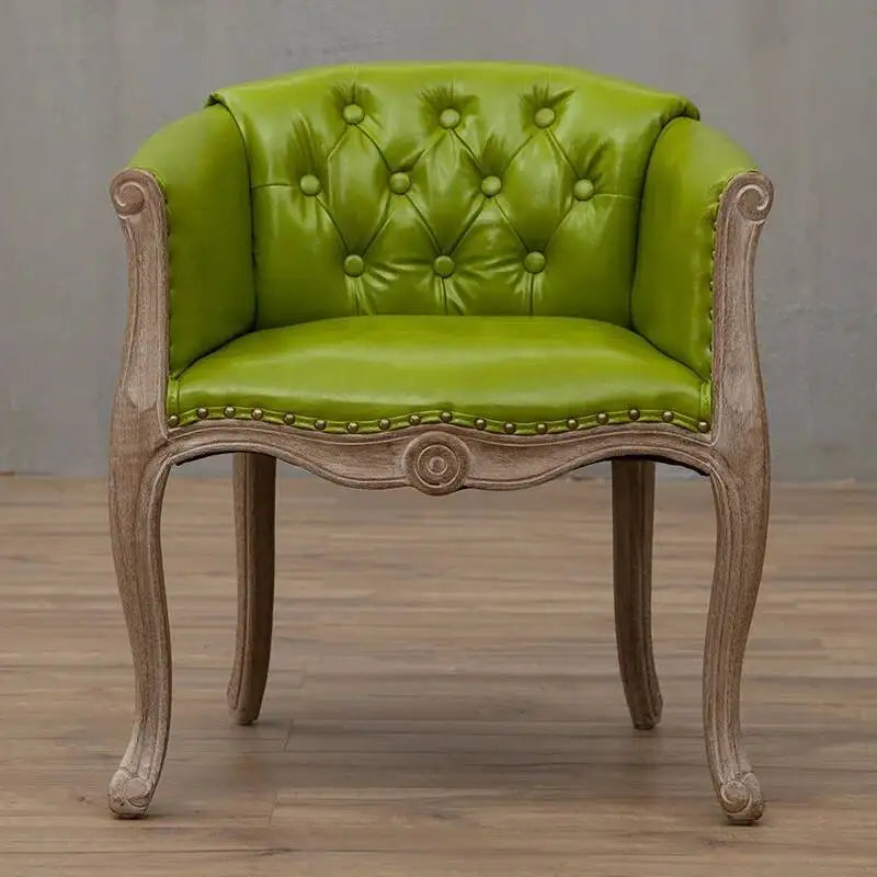 Leisure Sofa Chair, Solid Wood Antique Dining Chair, European Hotel Dining Chair, Living Room Leisure Sofa,Support Customization