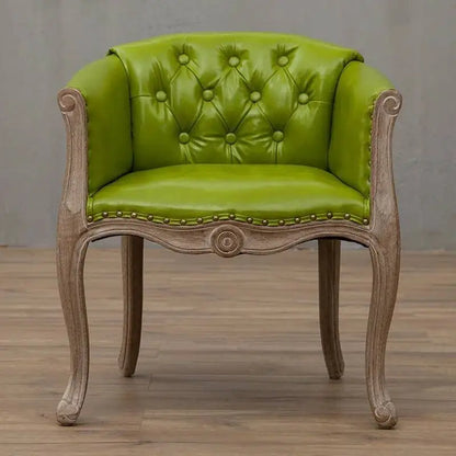 Leisure Sofa Chair, Solid Wood Antique Dining Chair, European Hotel Dining Chair, Living Room Leisure Sofa,Support Customization
