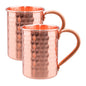 400ml Vintage Pure Copper Cup, Thickened Hammer Texture 100% Copper Breakfast Milk Coffee Mug, Handcrafted Tea Tumbler Drinkware