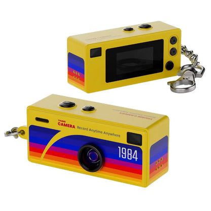 1080p Mini Thumb Camera Keychain Portable Video Camcorder Memory Card Support with Flash for Party Event Decoration Prop