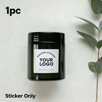 1-100Pcs Square Personalized Custom Stickers, Decor Labels for Holiday Gatherings, Memory Albums & Handmade Keepsakes
