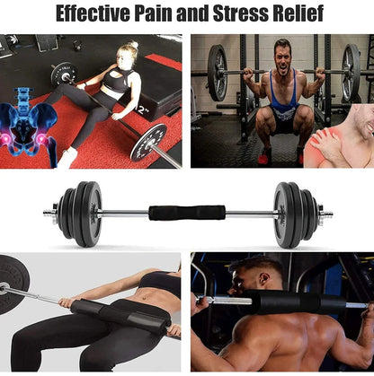 Barbell Pad for Hip Thrust Squat, Non‑Slip Thick Foam Bar Pad, Weight Lifting Shoulder Protector Cushion for Bar Home Gym