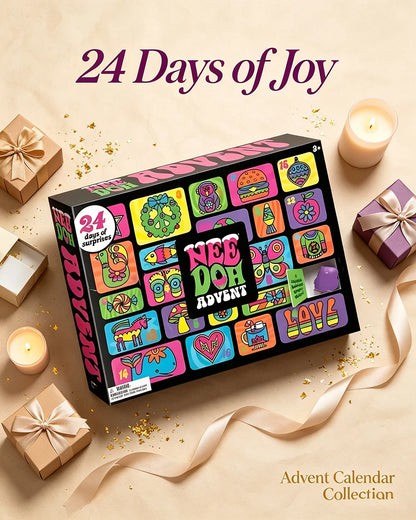 2026 New Hot Needoh Advent Calendar 24 Day Countdown New Year Family Friends Blind Box Party Squishy Squeeze Toy Stress Relif