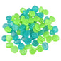 300Pcs the Garden of Light on the Dark Pebbles for Yard Rock and Manwalk Decoration Fairy Tale Garden DIY Decorative Luminous Stone