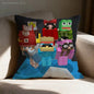 Cute O-Omz C-Crew Pillow Case Print Polyester Fiber 40X40 cm Home Sofa Throw Cushion Cover Decoration