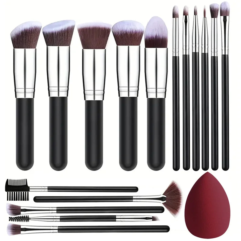 Professional 3/14/16Pcs Makeup Brushes Set Soft Fluffy Eye Shadow Foundation Concealer Blending Blush Brushes Women Beauty Tools