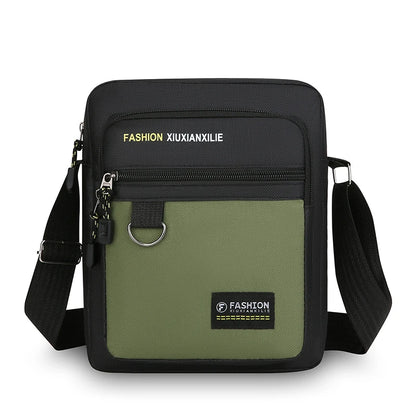 Men's Crossbody Bag Large Capacity MultiPocket Waterproof Oxford Casual Business Shoulder Sling Messenger for TravelDailyCommute