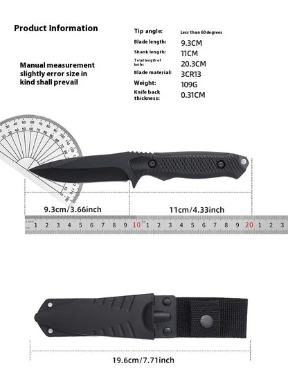 Outdoor Tactica Personal Defense Sharp Diving Utility High Hardness Integrated Dragon Bone Design Survival Tool