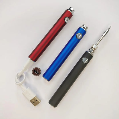 1-5pcs Type-c Bottom charging Tiny lectric Soldering Iron 650mAh Battery 510 Thread Connection Heat Pen Welding Solder Iron