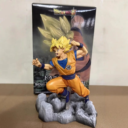 14cm Dragon Ball Goku Torankusu Goku Black Combat Posture Anime Figure Model Statue Collection Desktop Decoration Ornament Toys