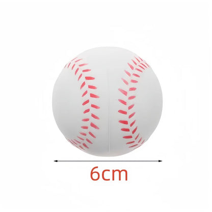 12pcs 6cm PU Baseball Soft Sponge Ball Toy Outdoor Sport Practice Trainning Base Ball Kids Decompression Indoor Outdoor Toy Ball